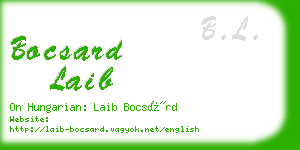 bocsard laib business card